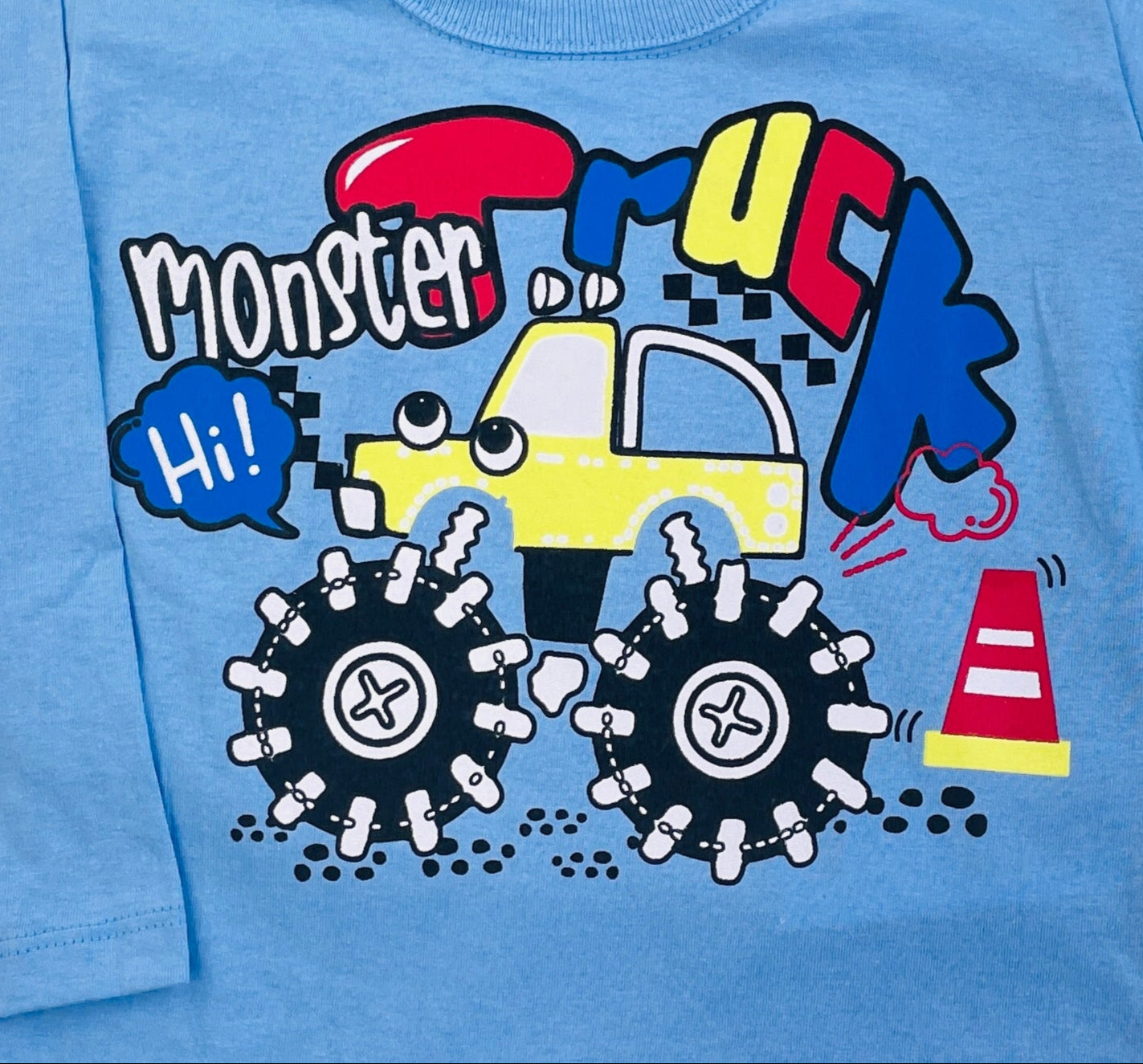 Camiseta Manga Longa Fashion Kids Monster Truck