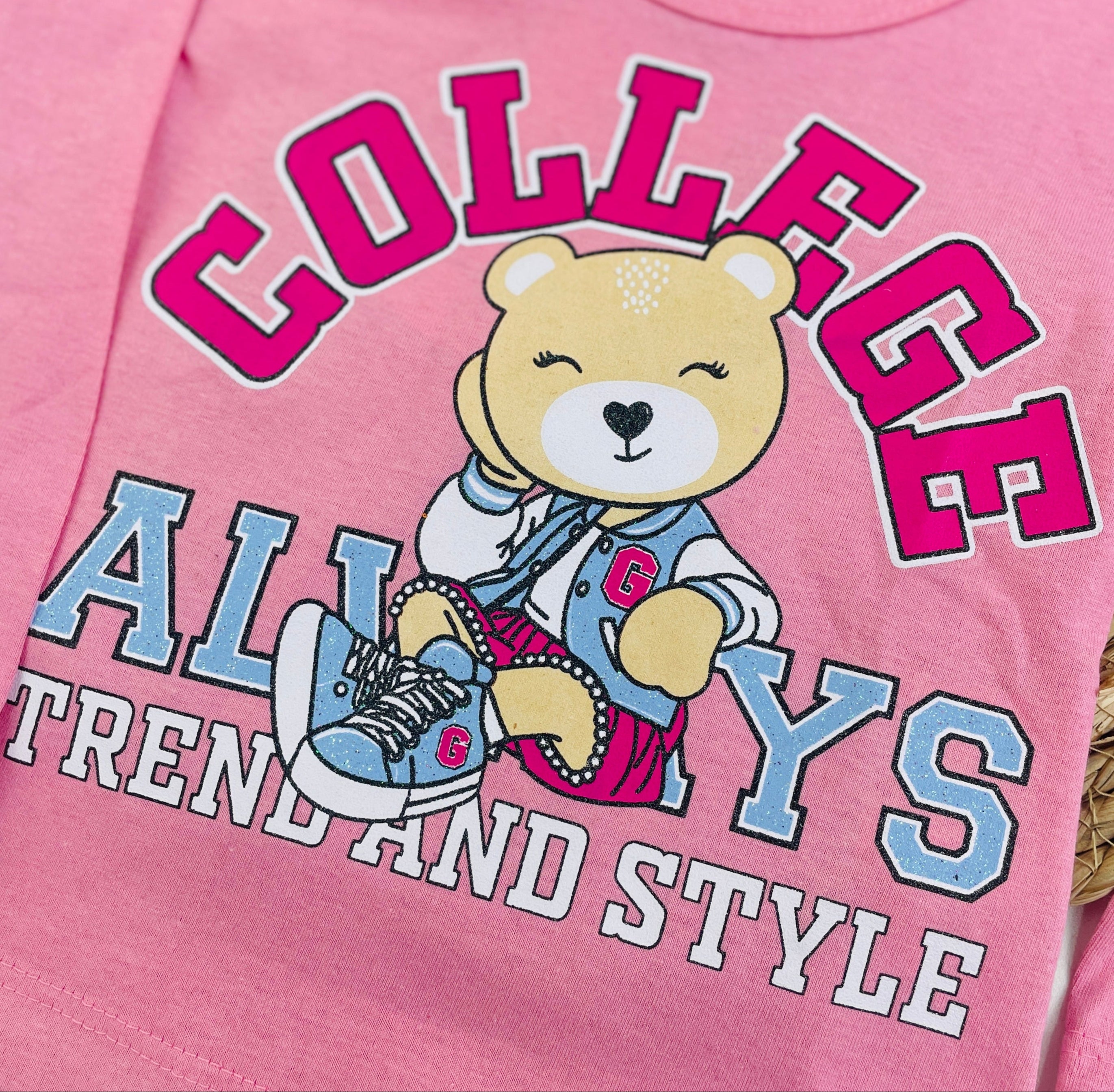 Blusa Manga Longa Fashion Kids College