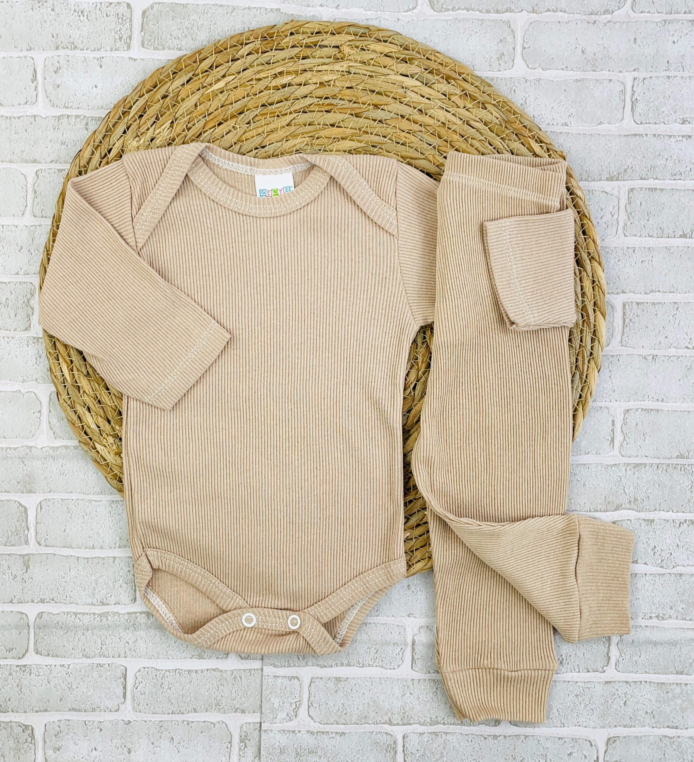 Conjunto Manga Longa Ribana Bege