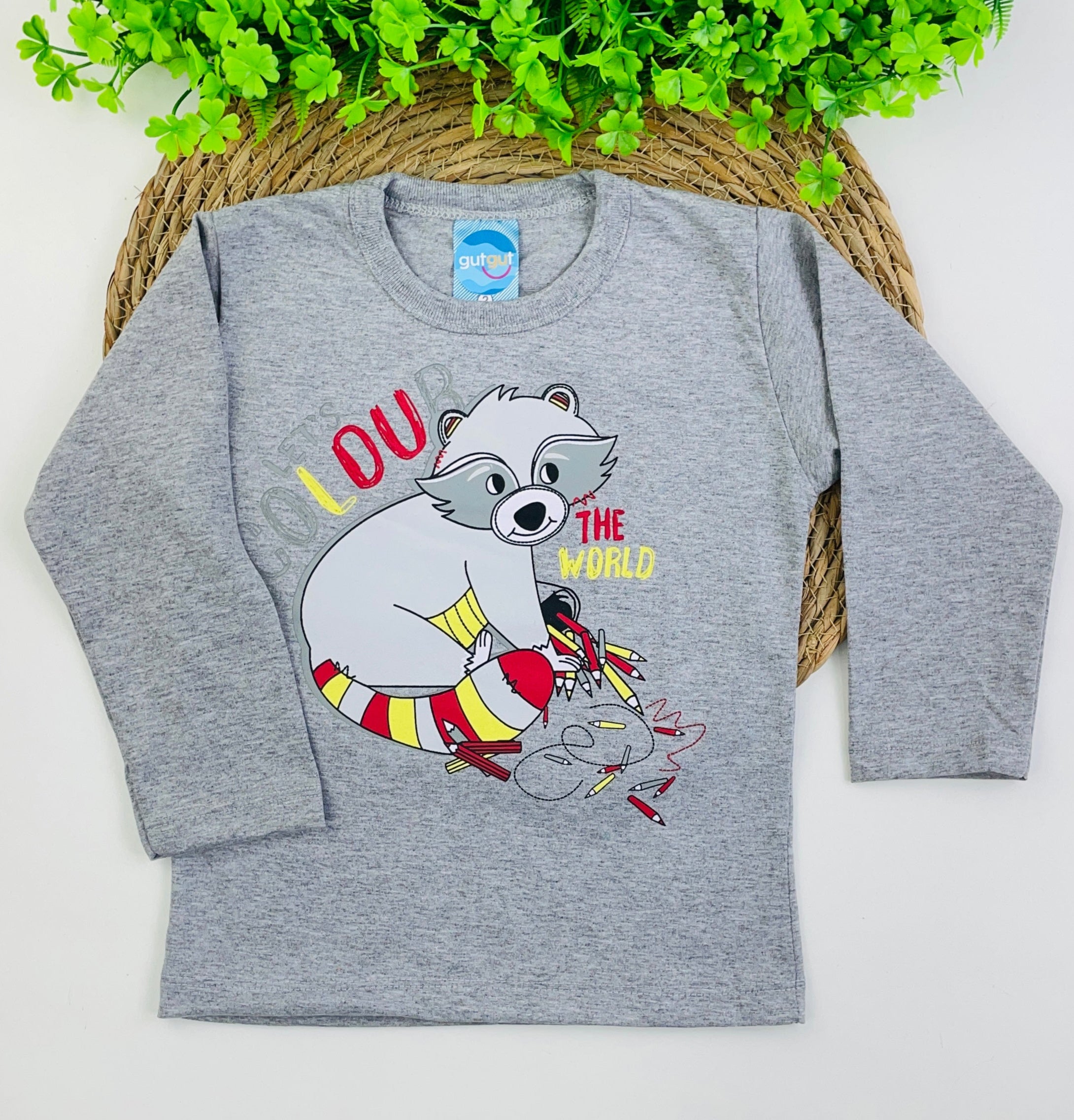 Camiseta Manga Longa Fashion Kids Loub the World