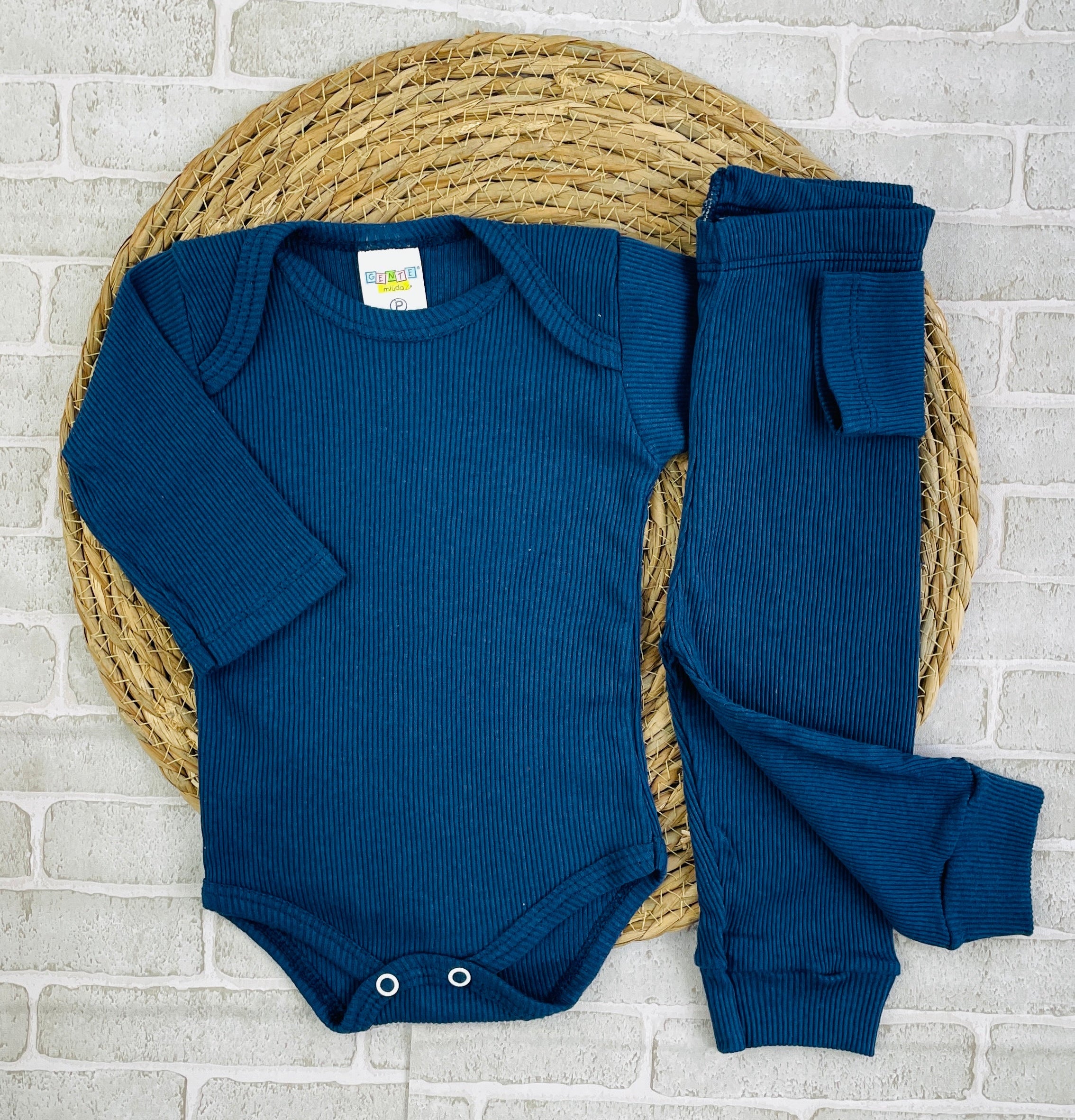 Conjunto Manga Longa Ribana Marinho