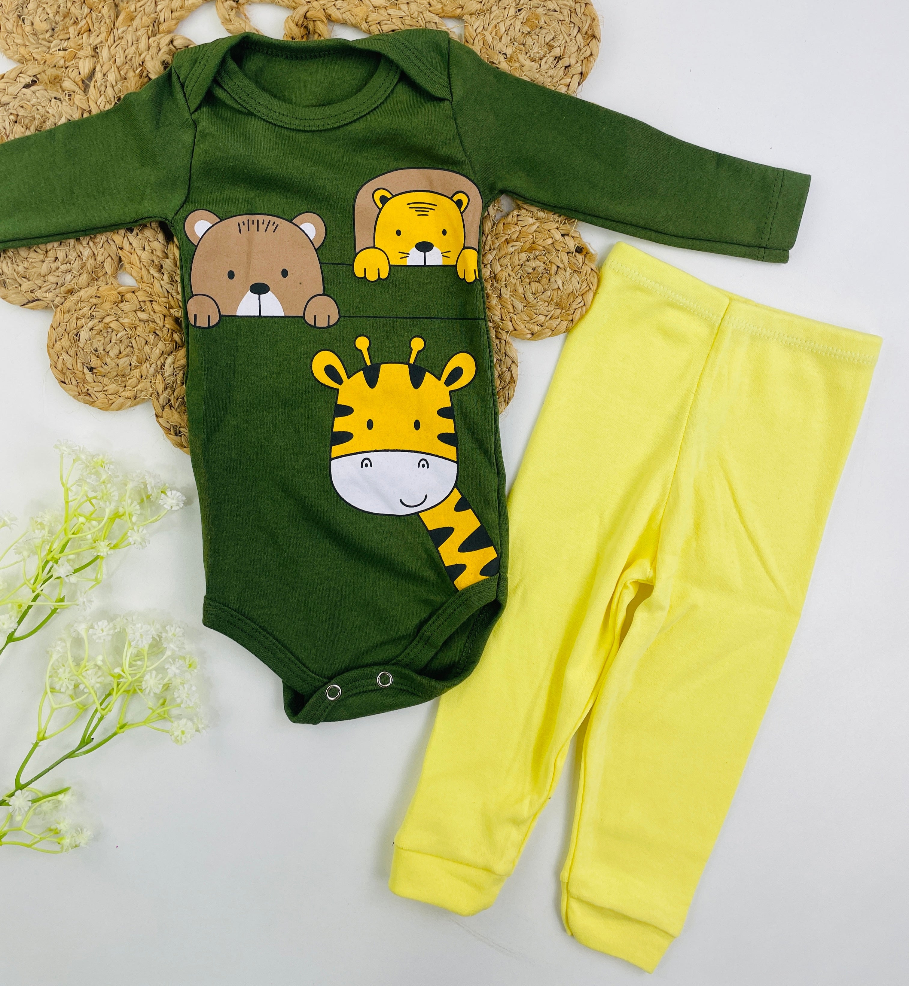Conjunto Safari Body Manga Longa e Calça