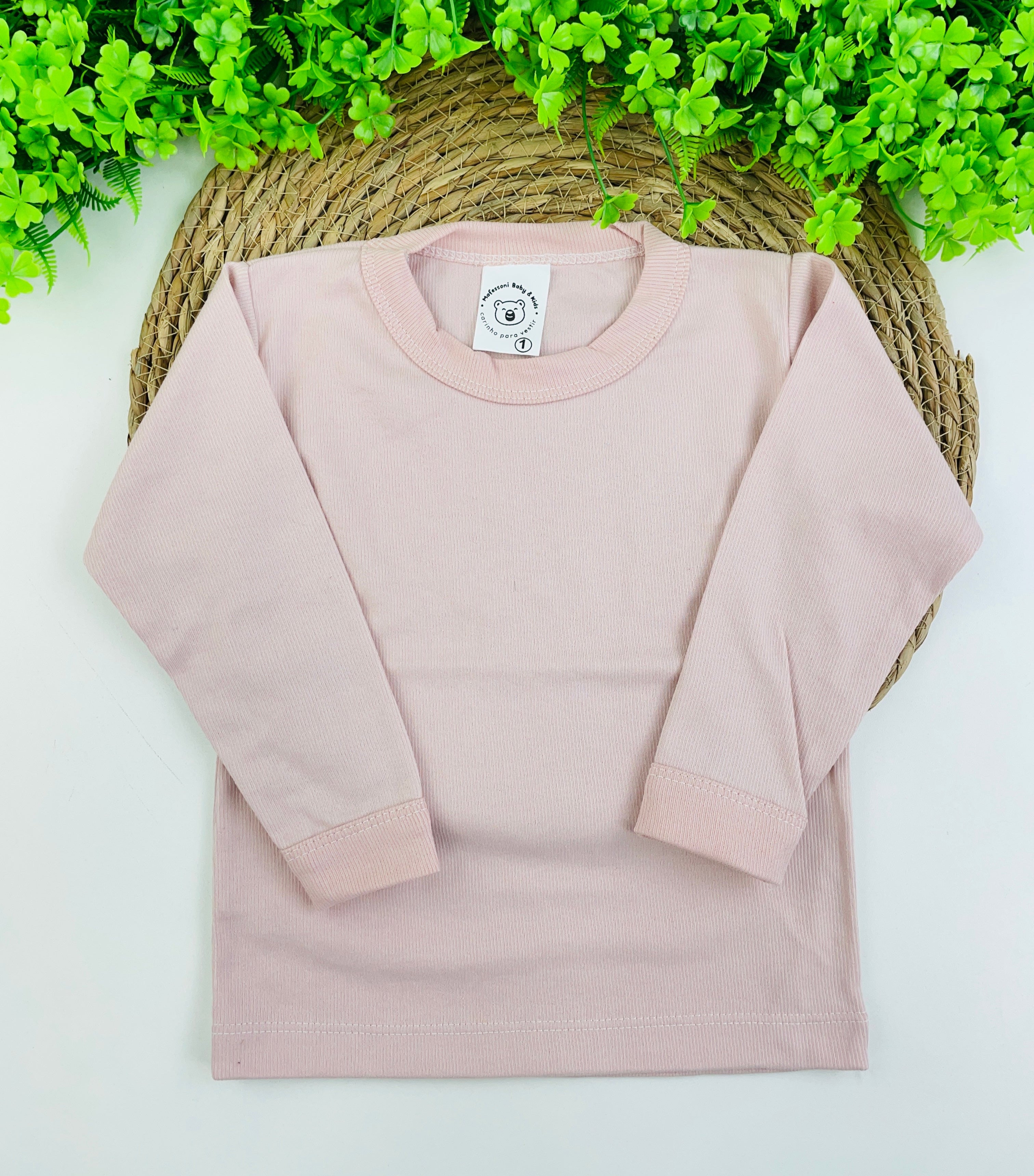 Camiseta anga Longa Mafessoni Canelada Rose