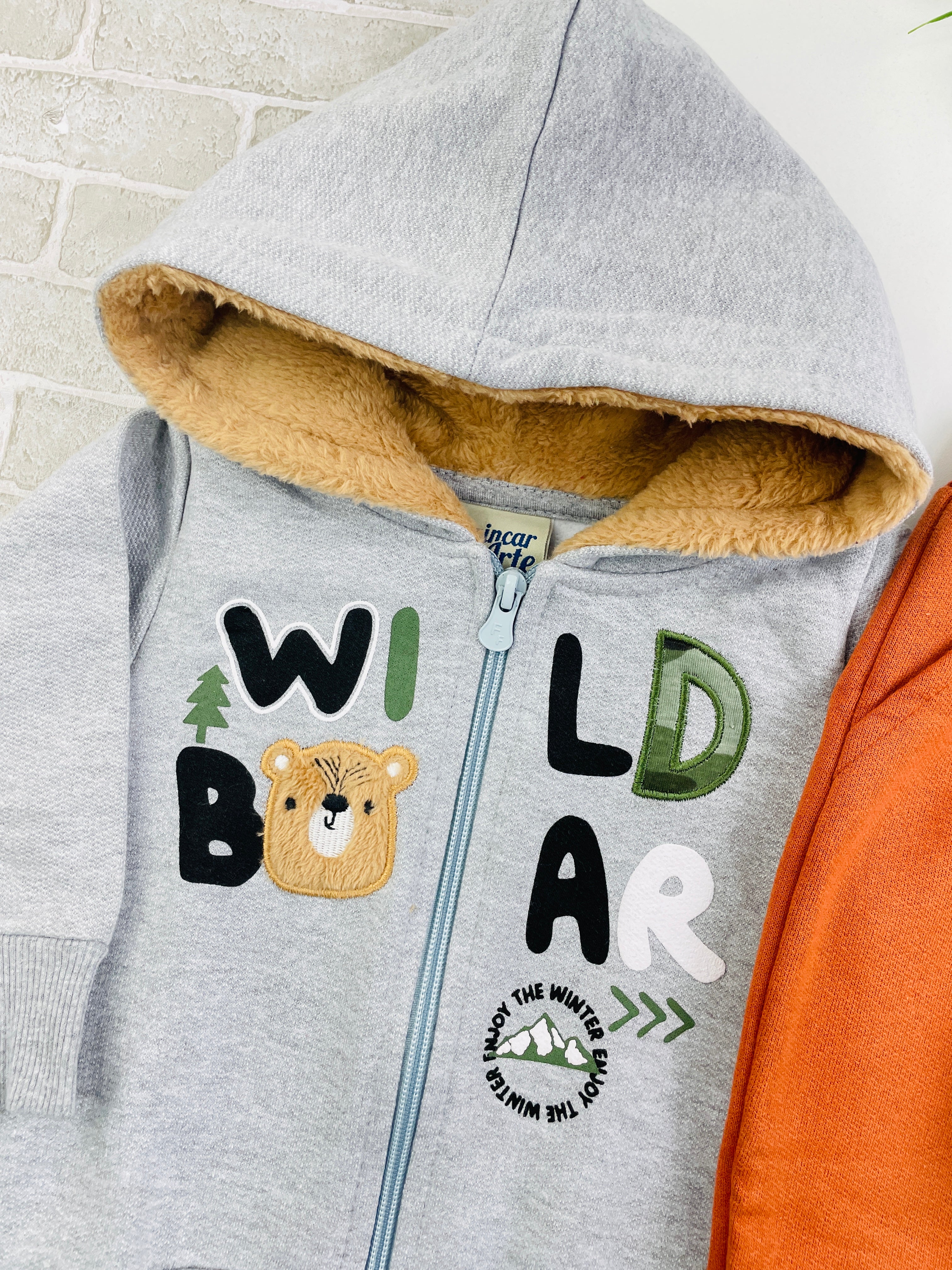 Conjunto Masculino Brincar E Arte Jaqueta Wild Moletom