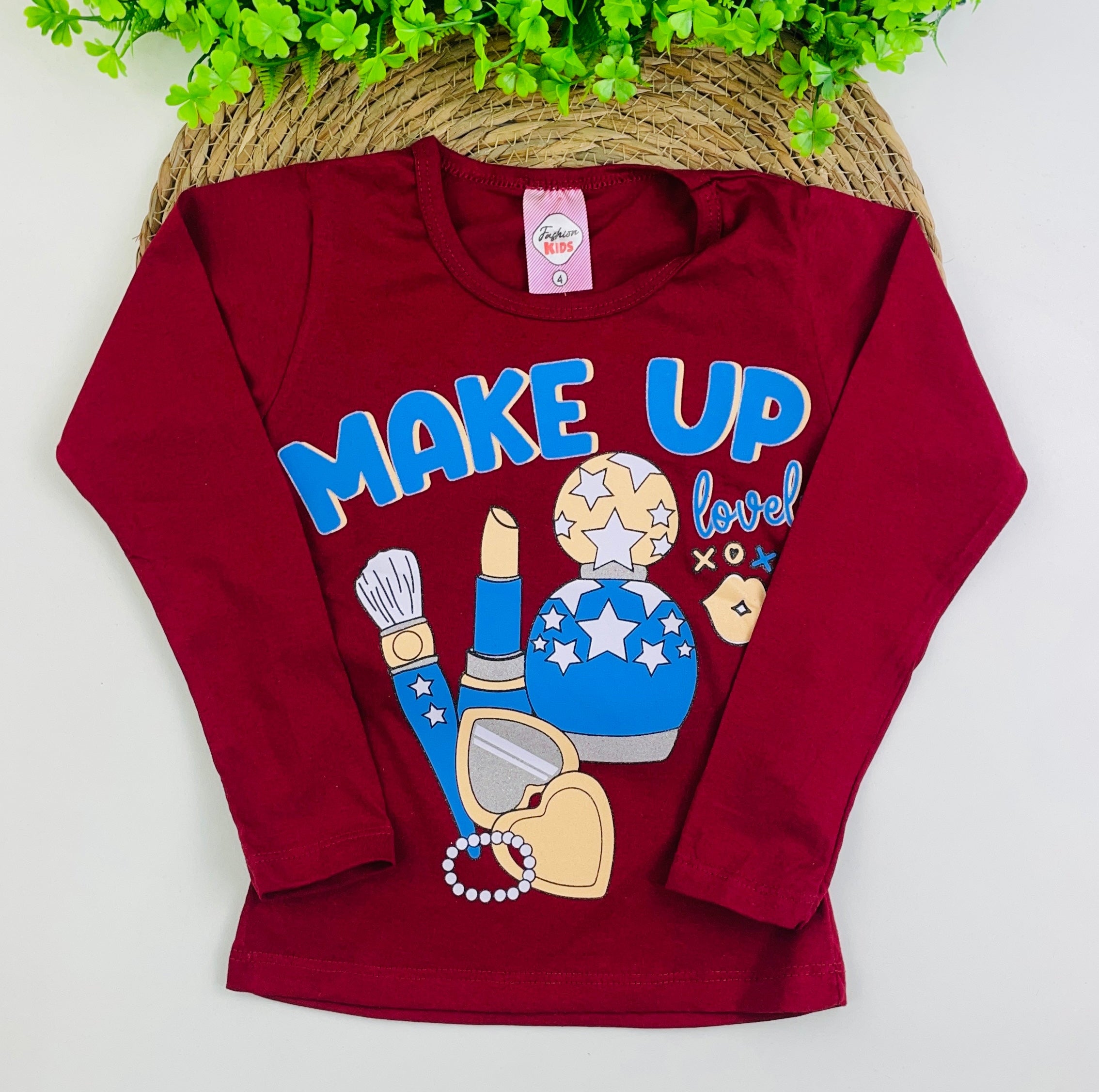 Blusa Manga LongaFashion Kids Make Up