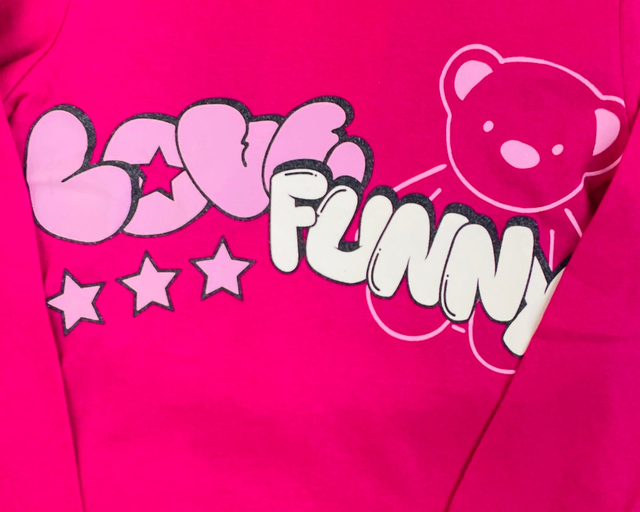 Blusa Manga Longa Fashion Kids Love Funy