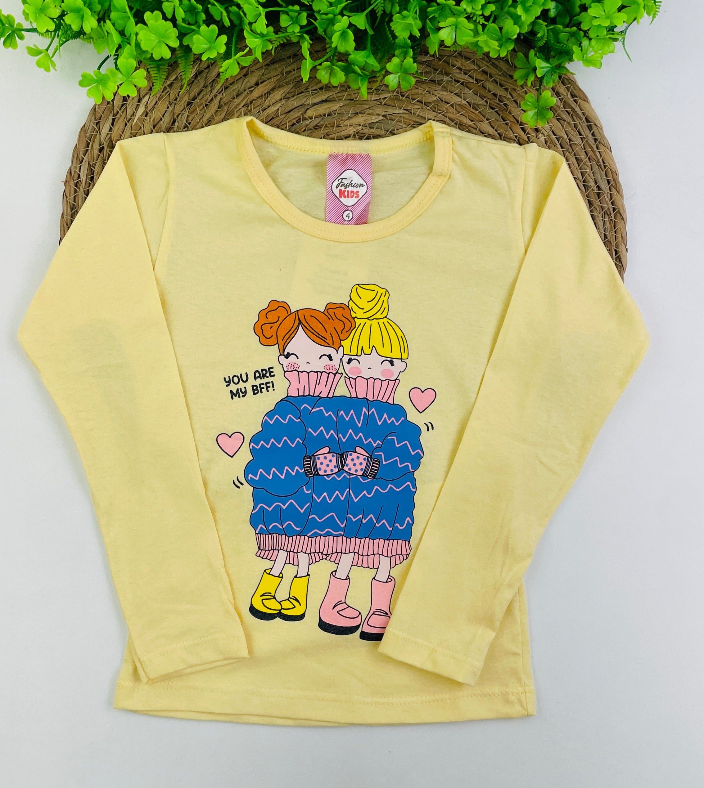 Blusa Manga Longa Fashion Kids Meninas