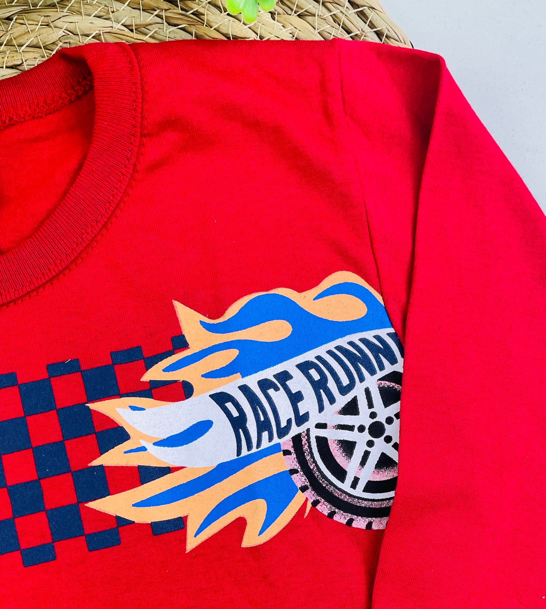 Camiseta Manga Longa Fashion Kids Race Runner
