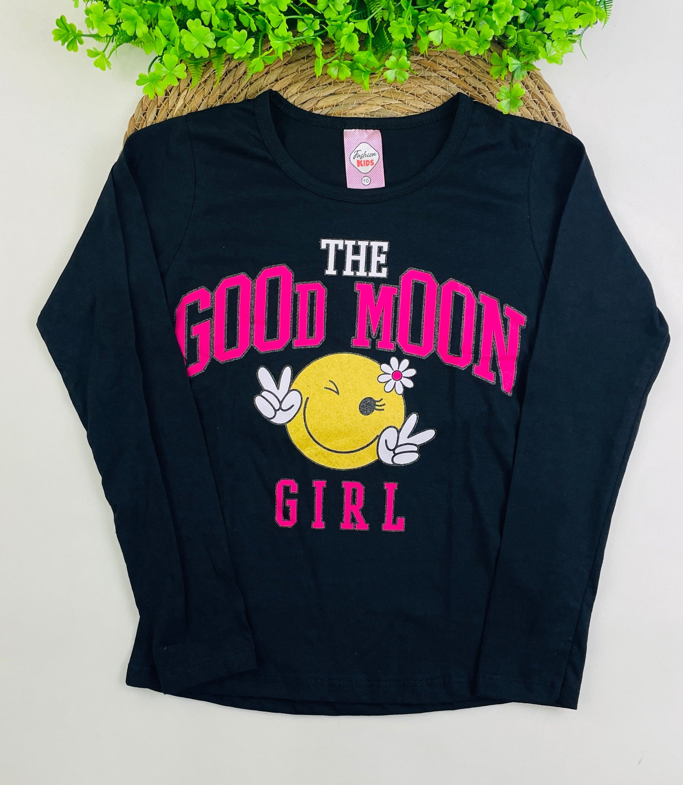 Blusa Manga Longa Fashion Kids Good Moon