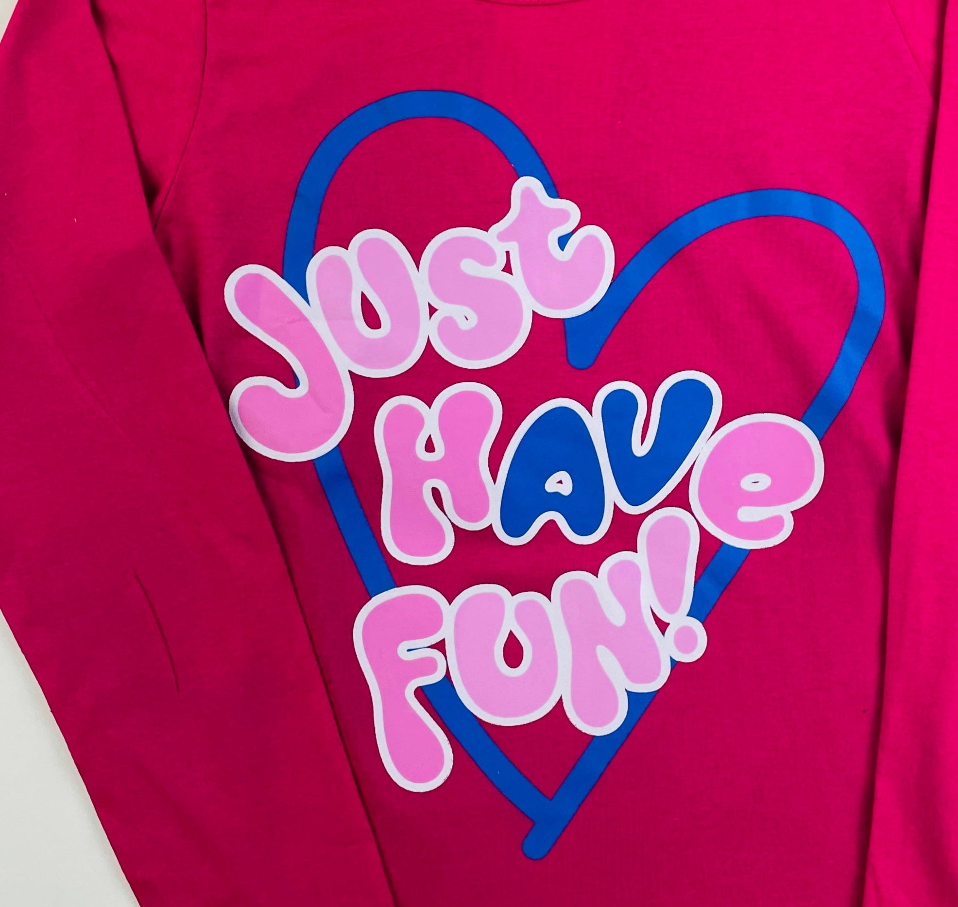 Blusa Manga Longa Fashion Kids Just Have Fun