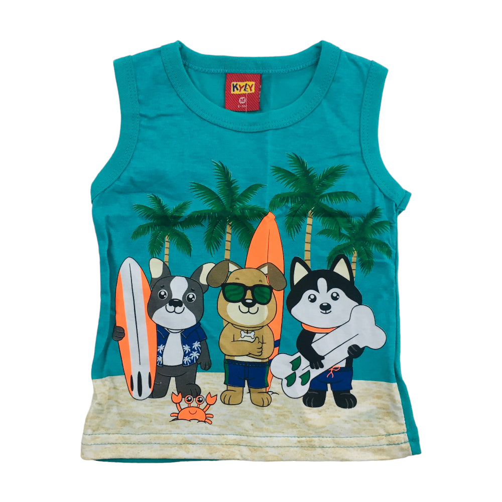 Regata Masculina Kyly Animais Surfista