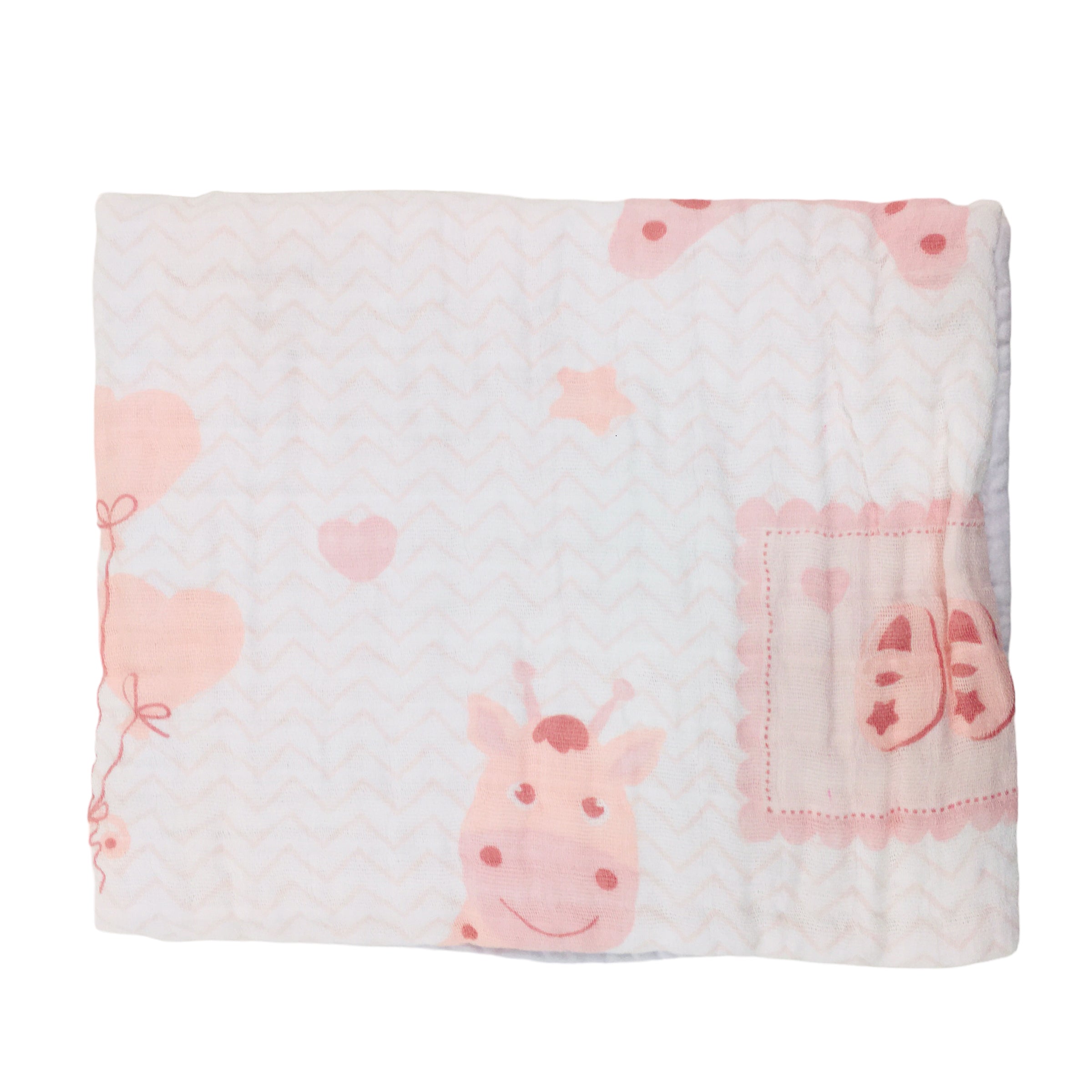 Toalha Soft  Baby Nice Girafa Estampada  85X85CM