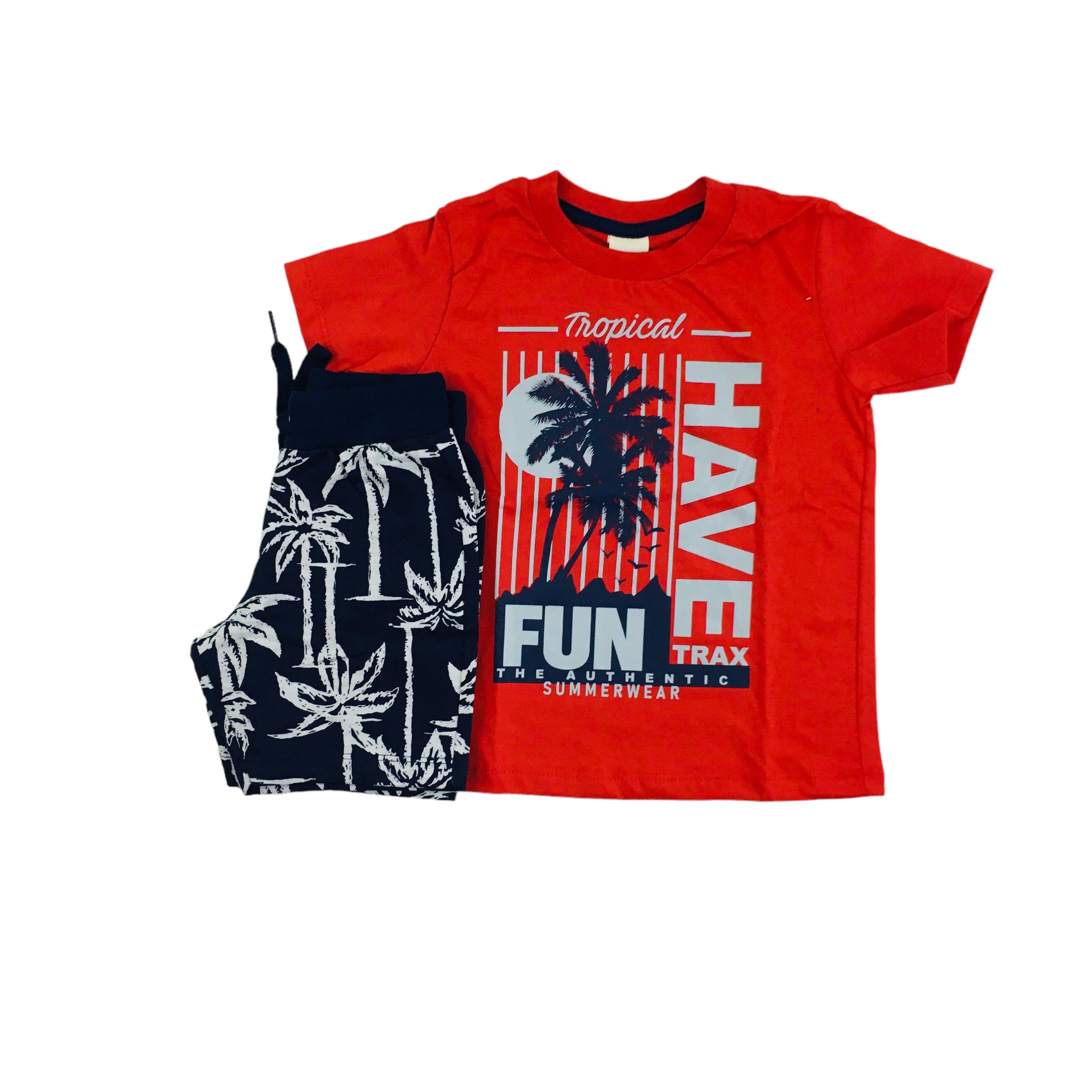 Conjunto Masculino Have Fun Tropical Trax Meia Malha Moletom