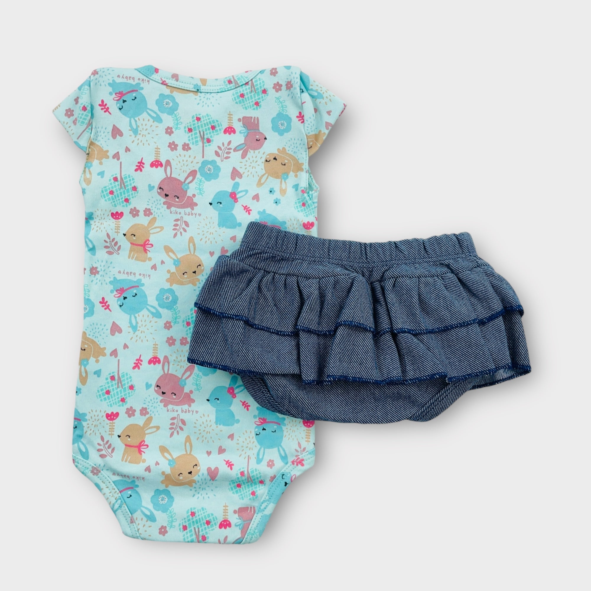 Conjunto Manga Curta Kiko Baby Coelhinha