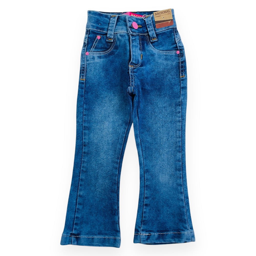 Calça Feminino Nacional Jeans Bebê Reta
