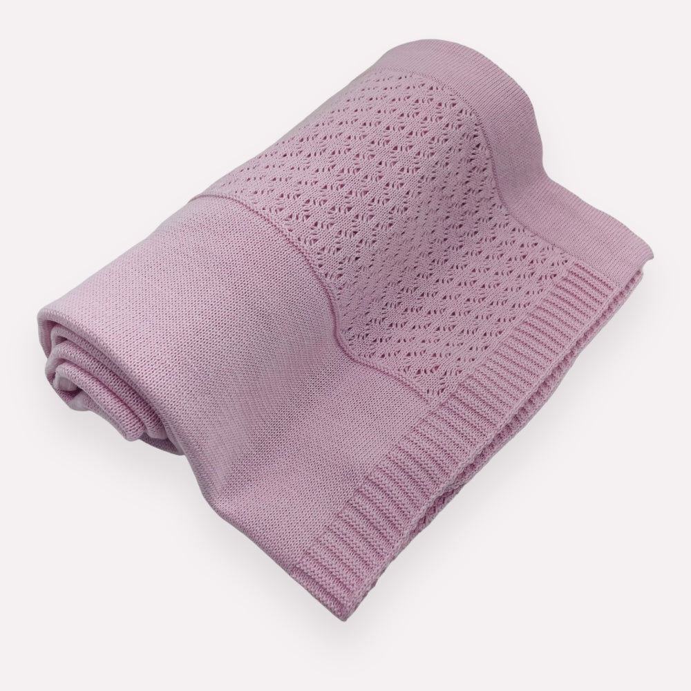 Saida De Maternidade Hug Tricot Perolas 2 Peças - Rosa - Rn