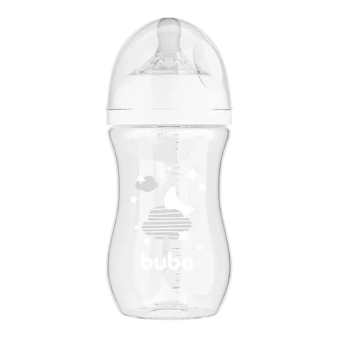 Mamadeira Buba Easy Flow Nuvem +4M - Branca - 330 Ml