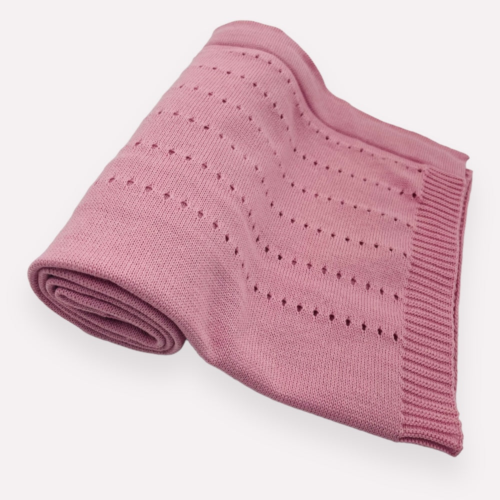 Saida De Maternidade Hug Tricot Florzinha 3 Peças - Rosa - Rn