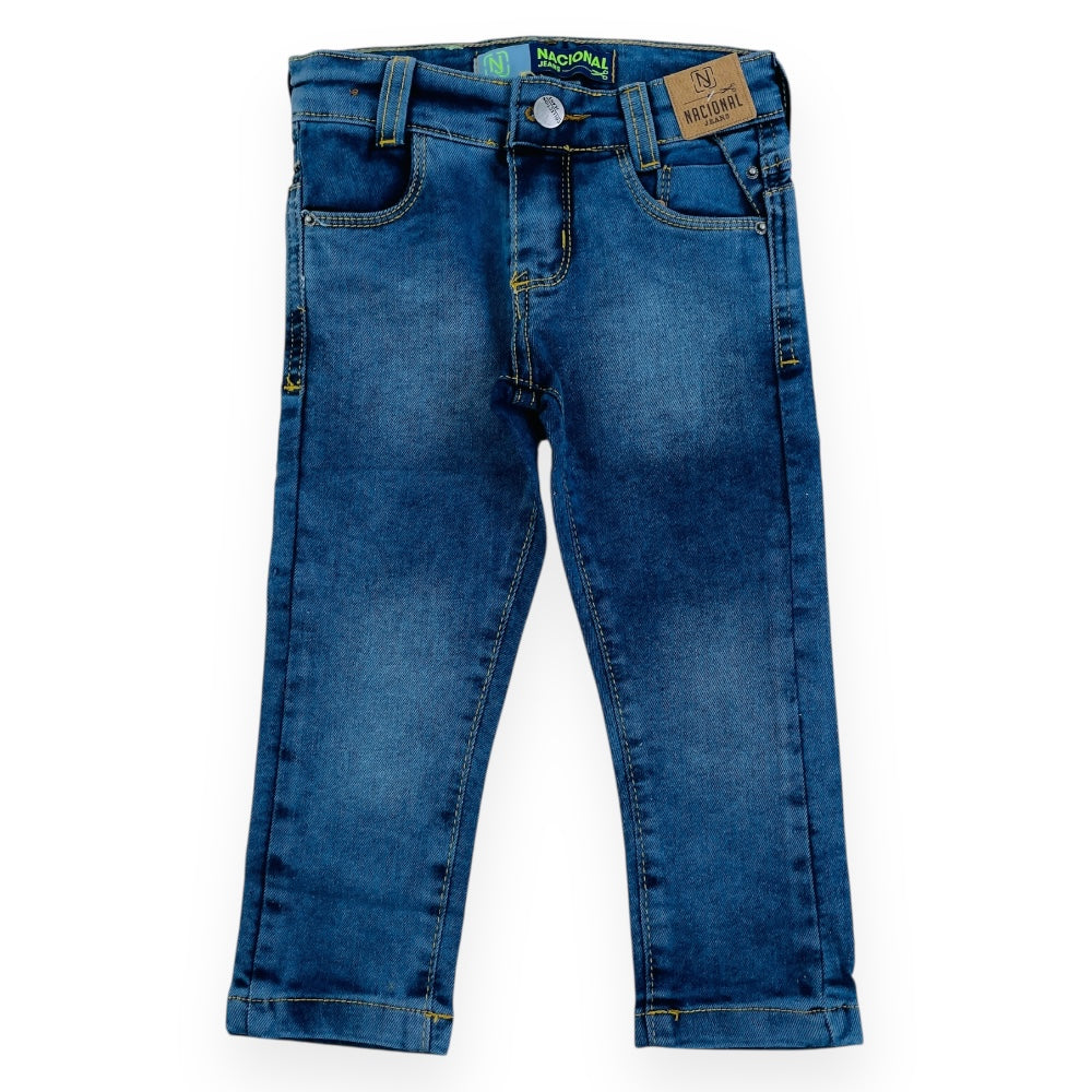 Calça Masculina Nacional Jeans Bebê Reta