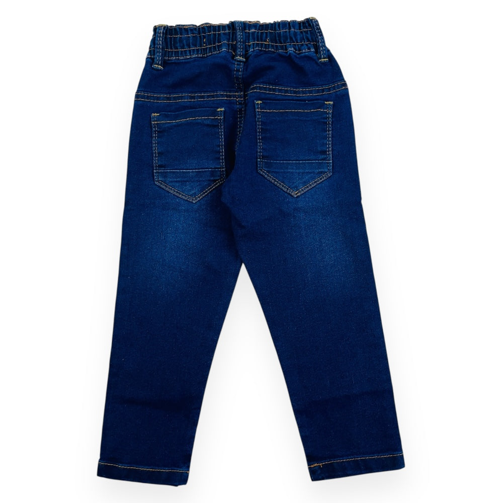 Calça Masc Nacional Jeans Bebê Cos Elástico