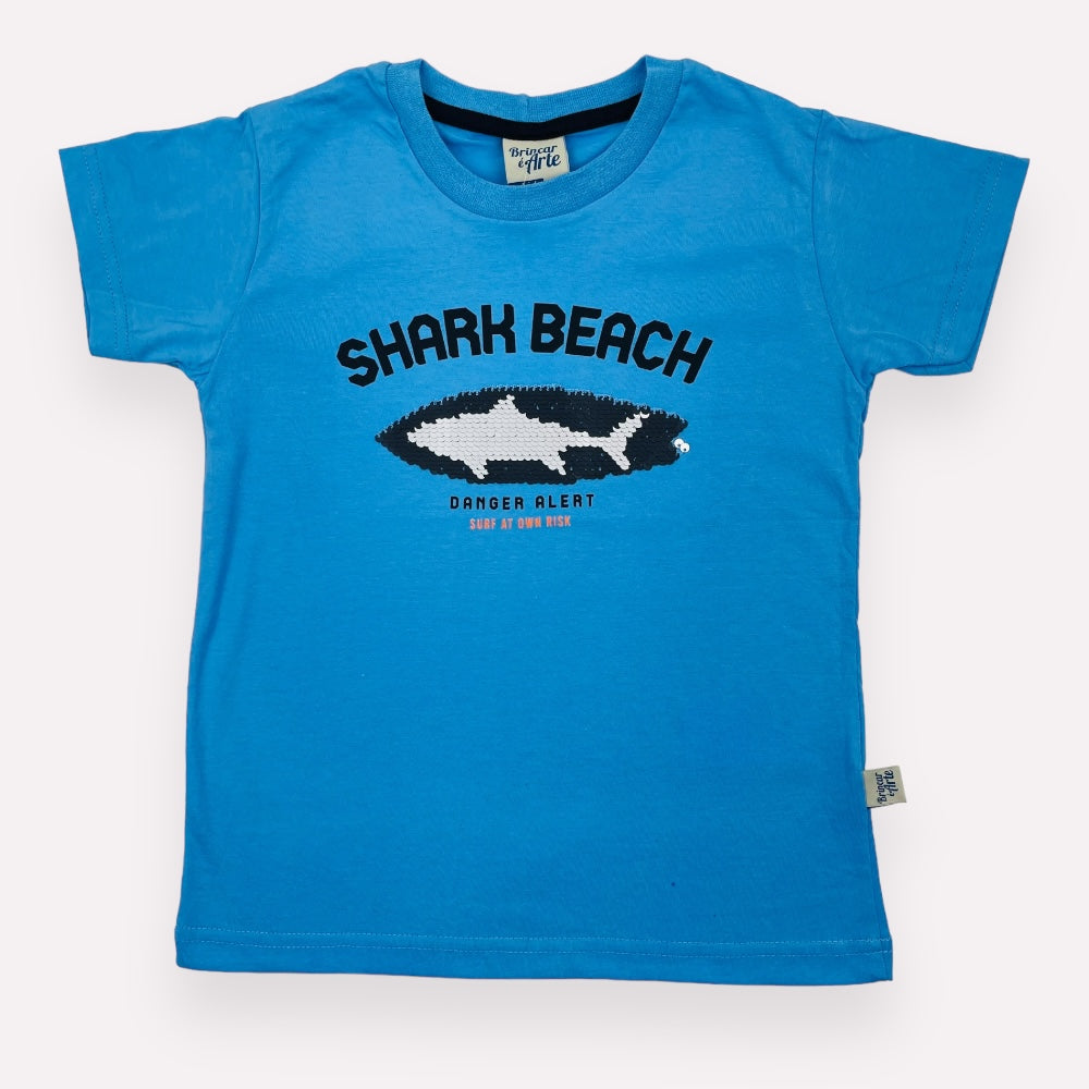 Camiseta Brincar E Arte Shark