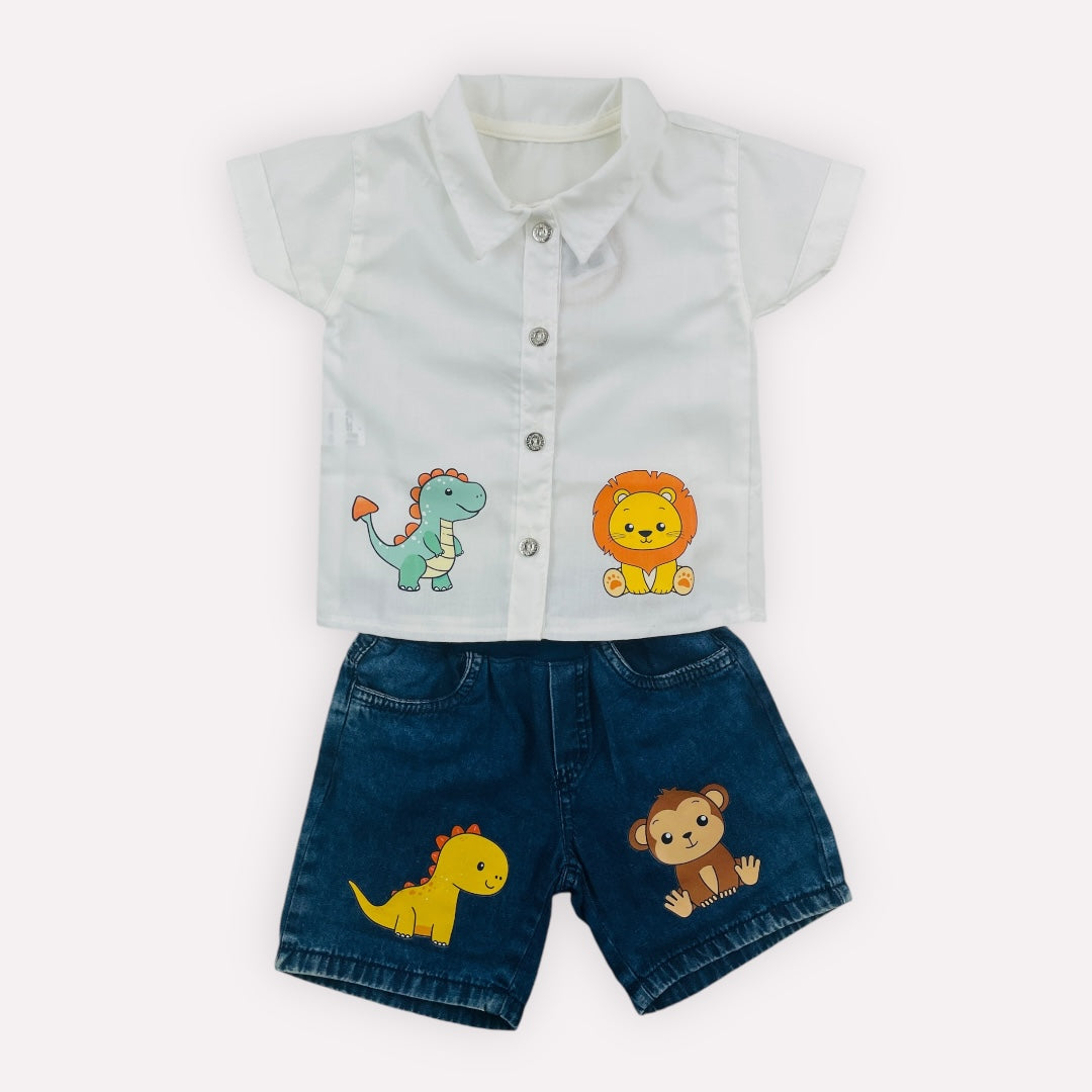 Conjunto Masculino Brokinha Leão Zoo