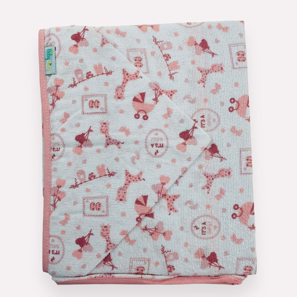 Toalha De Felpa Baby Nice Girafa - Rose - 70 X90 Cm