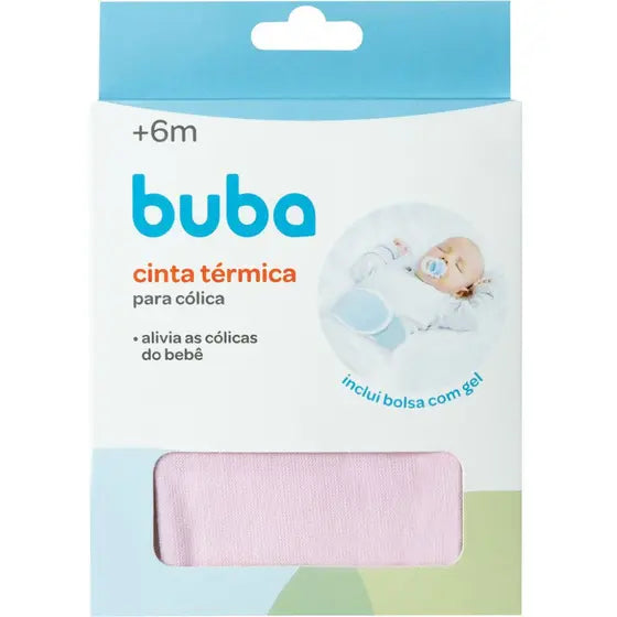 Cinta Buba Termica Para Colica Com Gel +0M - Rosa