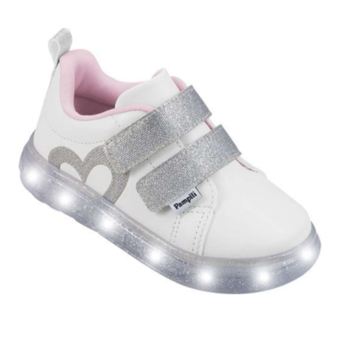 Tênis Pampili Sneaker Luz CoraÇão Icónico