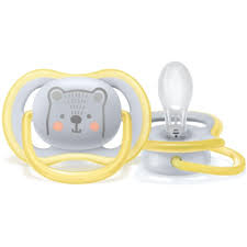 Chupeta Avent Ultra Air Urso 6-18 M - Amarelo