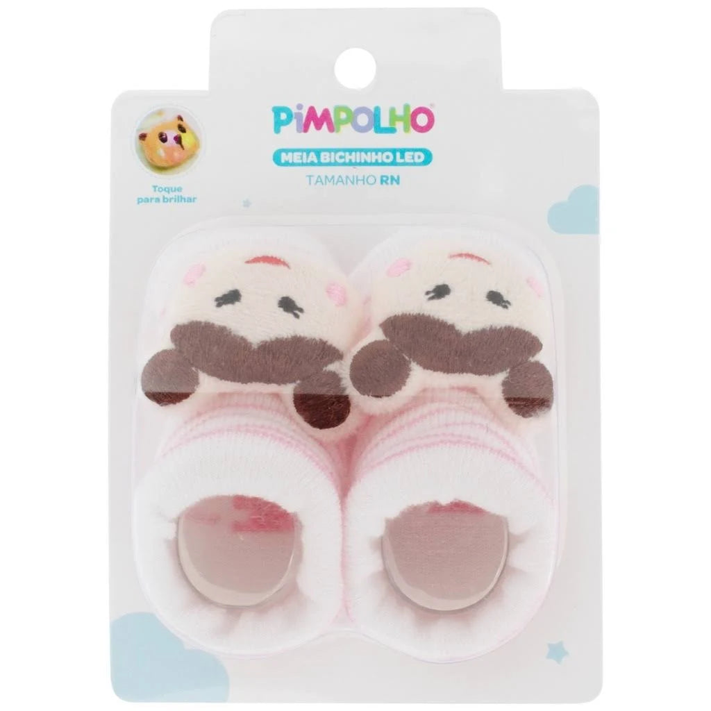 Meia Feminina Pimpolho Bichinho Led RN