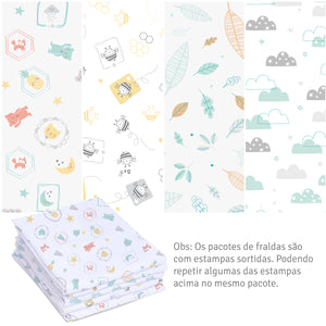 Fralda Estampada Com 15 Unidades Papi